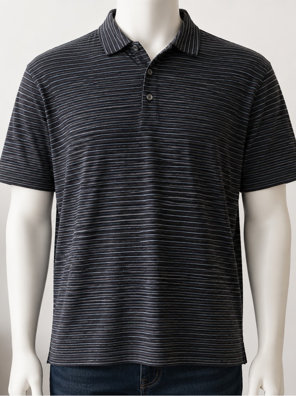 Vince Men's Striped Polo Shirt